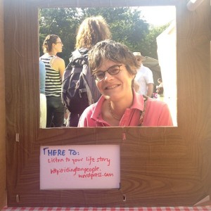 Your interviewer tries out the How To photo booth at Gillespie Festival 2012.